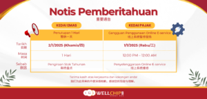 Temporary closure notice Emas Pajak